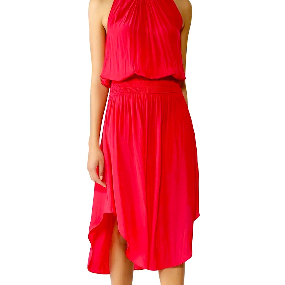 NWT Ramy Brook Bright Coral Audrey Dress Size Small